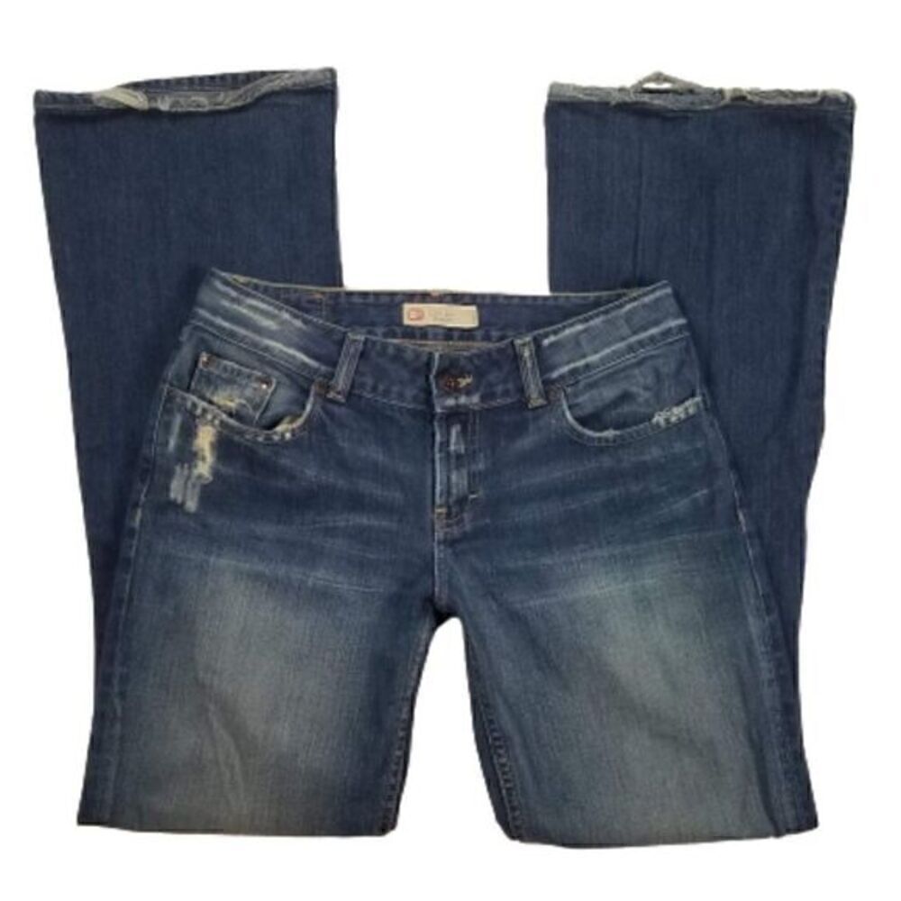 BKE Denim Culture Distressed Bootcut Jeans - Picture 6 of 9